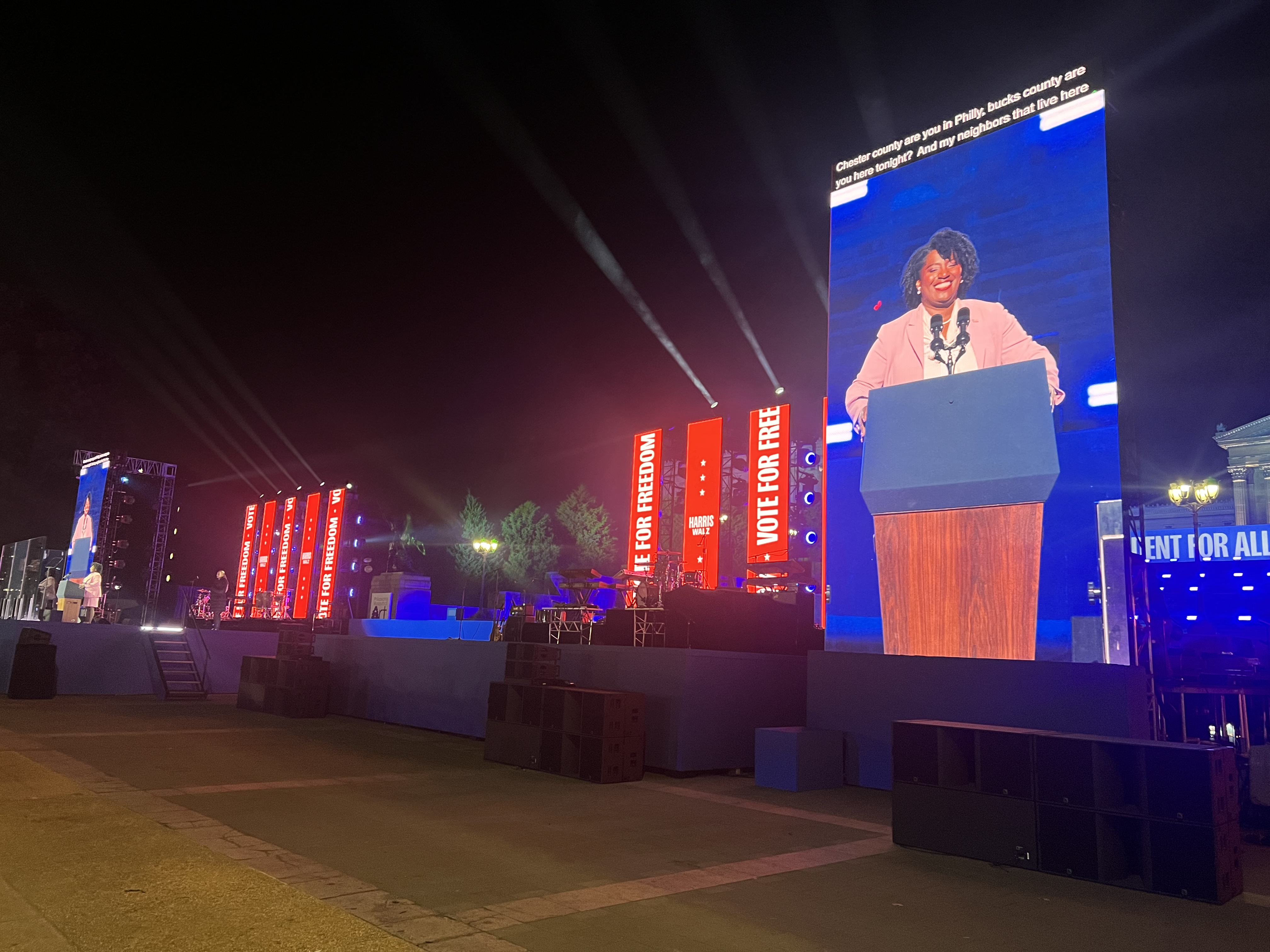 Campaign Rally — LED Banners & IMAG